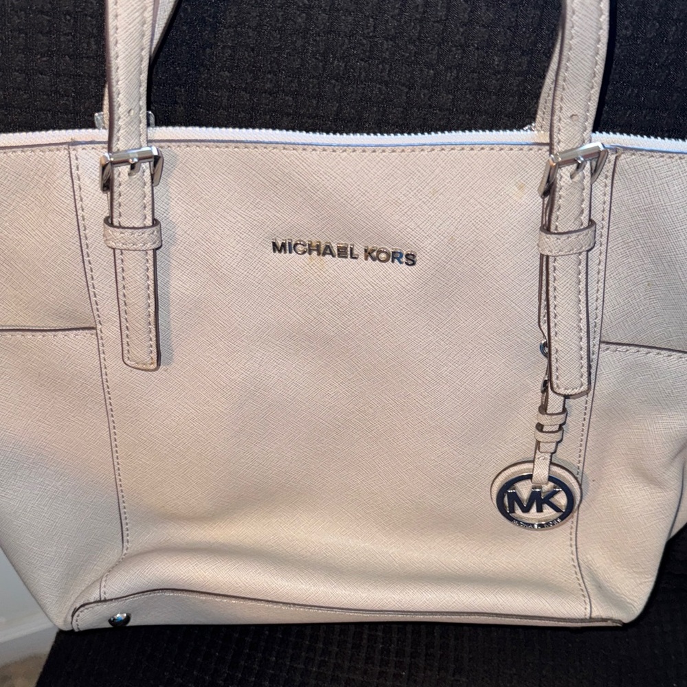Michael Kors Light Gray Tote Bag